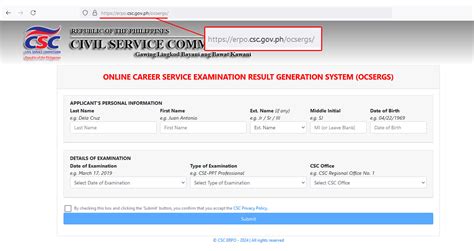 civil service exam result 2004 philippines|OCSERGS .